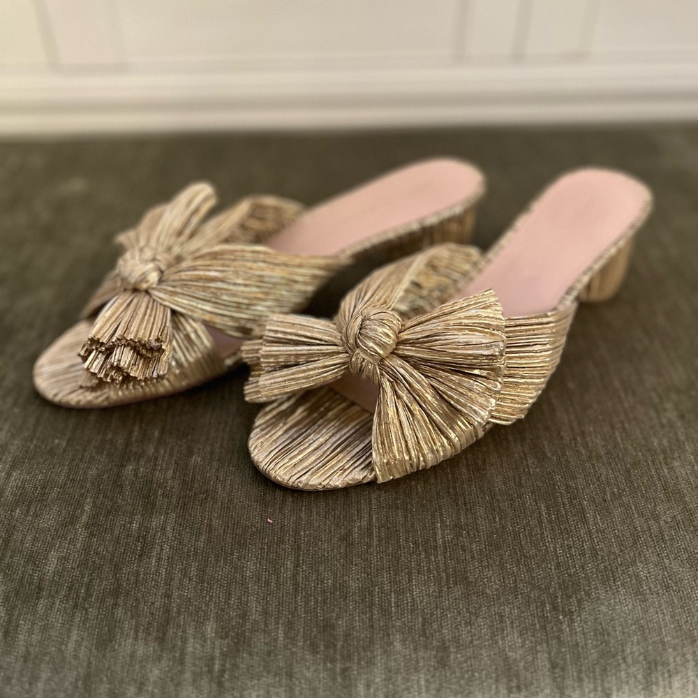 Loeffler Randall Gold Mules with Elegant Style